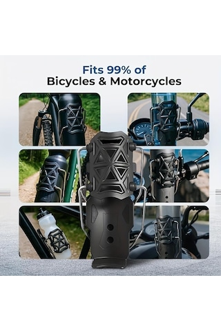 H371 Universal Bisiklet Termos Tutucu 360 Dönebilen Motosiklet Suluk Gidon Tipi Bardak Tutucu 1.26-3.2 Çok Renkli