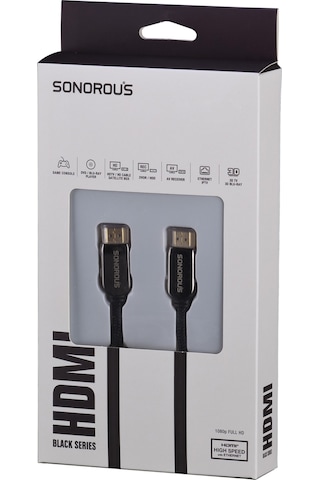 Sonorous Black Series 4K Hdmi Kablo Ultra Hd 2 Metre Kablo