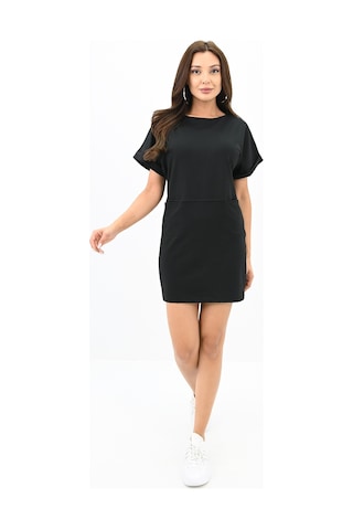 Koza Butik Kadın Kısa Kollu Cep Detaylı Elbise 5221-24 001