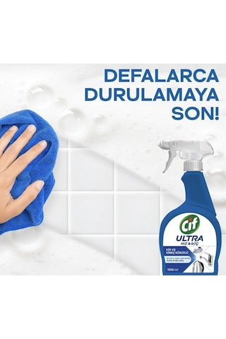 Cif Ultra Hız & Güç Kireç Sökücü Sprey Leke ve Kir Çıkarıcı 2 x 1 L