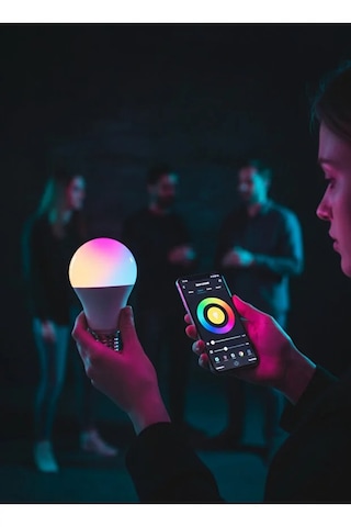 Akıllı Rgb+cct Led Ampul L Wıfı Özelliği L 9w A+ Enerji Tasarruflu Lamba Ev Dekor 1