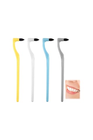 4 Adet Diş Taşı Çıkarıcı, Diş Fırçası Leke Çıkarıcı, Diş Parlatıcı, Diş Taşı Çıkarıcı Seti, Profesyonel Diş Bakım Kiti, Ev Ve Renk Değişikliği Temizleme, Karışık Renkler