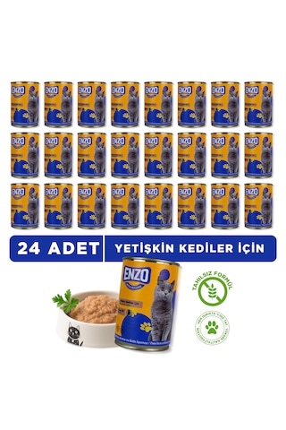 Dana Etli Konserve Yaş Kedi Maması 400 Gr X 24