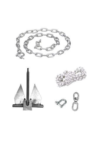 Tekne Çapa Seti. Tekne Ve Bot Çapası. Kombine Hazır Set 6kg Set