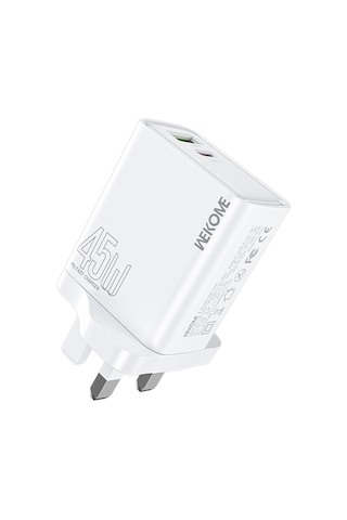 İngiltere Fiş Wk Wp-u64 45w Kinkong Flash Şarj Usb + Tip-c Portu Hızlı Şarj Cihazı Diğer