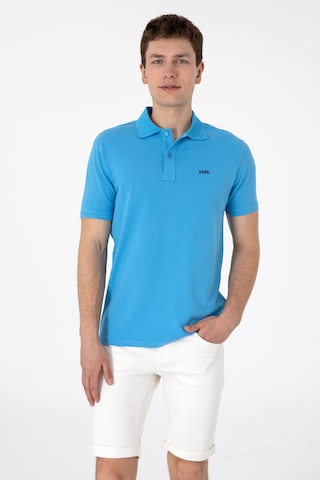 U.S. Polo Assn. Erkek Regular Fit Polo Yaka Turkuaz Basic Tişört 50306007-VR093