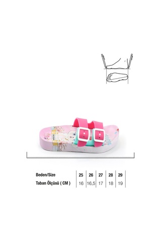 Gezer Yazlık Kaydırmaz Taban Iki Toka Kız Çocuk Terlik (554551043) Pembe