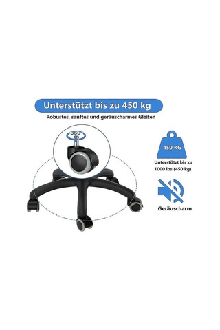 5'li Ofis Koltuğu Tekerlekleri - Oyuncu Koltukları, Döner Koltuklar Ve Pr İçin 11 Mm / 22 Mm Sert Zemin Yedek Tekerlekleri Diğer