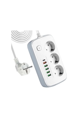 Power Socket Uzatma Kablosu, Grup Priz Uzatma Kablosu, Akım Korumalı Uzatma Kablosu 0-2