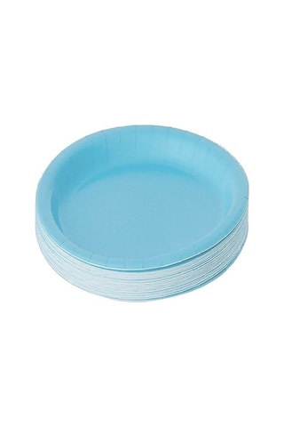 16 Adet Mavi Tabak, 16 Adet Mavi Bardak