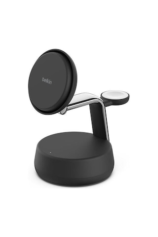 Belkin Wız040kqch Boostcharge Pro 3-in-1 Qi2 Magsafe Uyumlu 25w Manyetik Şarj Standı - Siyah