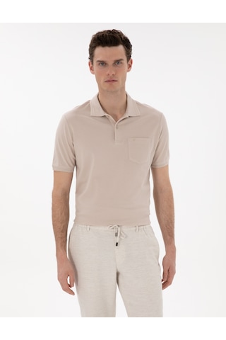 Pierre Cardin Erkek Taş Tişört Basic 50306552-vr049 Taş