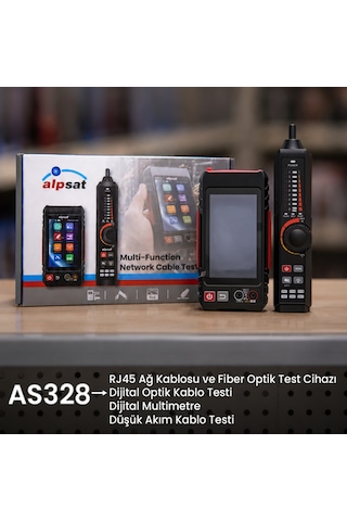 As328 Rj45 Ağ Kablosu, Fiber Kablo Ve Zayıf Akım Kablosu Test Cihazı