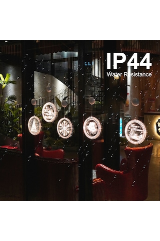 Mufunye Asılı Peri Led'leri Işık Zinciri Perde Lambası Kardan Adam Tasarımı İle Sabit Parlak Modlar Ip44 Suy