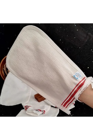 Banyo Askeri Kese Seti-5 Adet-banyo Ve Duş Kesesi-doğal Dokuma