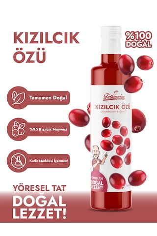 Fethiyeden Gelsin Organik Kızılcık Özü 700 Gr -doğal Ve Katkısız- Şifa Kaynağı