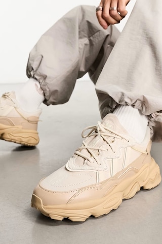 Adidas Ozweego Tr Trainers Sneaker Erkek Hakiki Süet Günlük Spor Ayakkabı Bej Bej