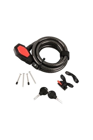 Knox Anahtarlı Kilit 185 CMx12 MM 6002 Siyah