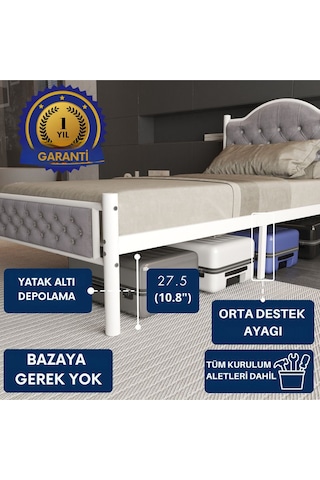 Aksviva Milan Tek Kişilik Ferforje Karyola