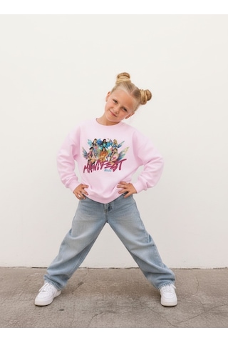 Seabubbles Manifest Kız Çocuk Sweatshirt St10612 Pembe