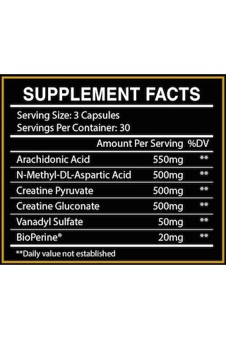 Centurion Labz Warpath Creatine Daa Aspartic Acid+vanadyl Sulf. 90 Kapsül