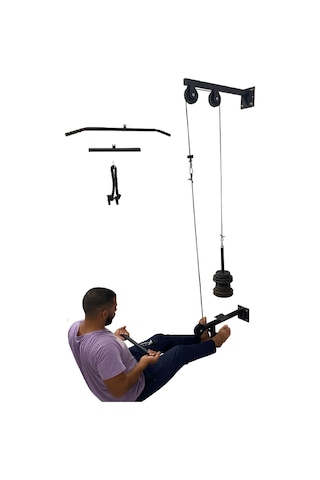 Duvar Tipi Cable Crossover Lat Puldown & Pushdown ,Row ,Biceps ,Triceps Omuz Çalışma Istasyonu