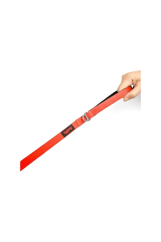 Kedi Köpek Sevk & Gezdirme Kayışı NEON TURUNCU M 130 x 2cm