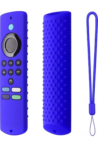 Teltree 2021 Amazon Fire Tv Stick Lite Kumanda Silikon Korumalı Kılıf - Mavi Set, Dayanıklı Materyal İle Ev Kullanıma Uygun