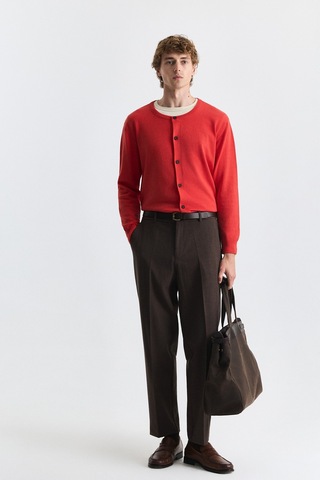 Antioch Tapered Fit Erkek Pantolon Açık Kahve