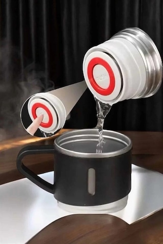 Bfs Şık Ve Dayanıklı 3 Bardaklı Termos Seti Uzun Süre Isı Koruma Özellikli Çok Renkli