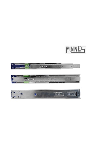 Minnes 45 cm Tam Açılım Teleskopik Frenli Mobilya Çekmece Rayı