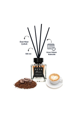 Alya Nature's Scents Coffee Latte Bambu Çubuklu Oda Kokusu 100 ML