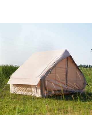 Yek Outdoor 6 Kişilik 4 Mevsim Pompalı Ve Soba Çıkışlı Şişme Çadır 300x210x200cm Krem