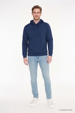 AC&Co / Altınyıldız Classics Ekstra Slim Fit Dar Kesim Pamuklu Riss Erkek Jean Kot Pantolon - Petrol Mavisi