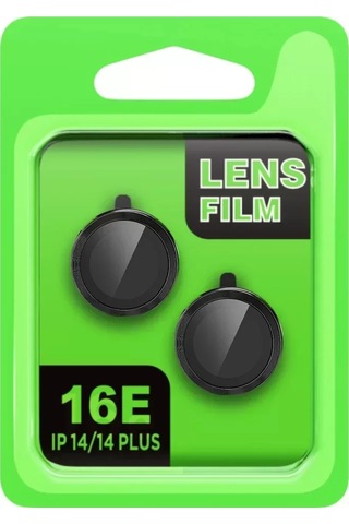 Mark Newface Apple iPhone Uyumlu 16e Raze Metal Kamera Lens - Siyah Najmaddin
