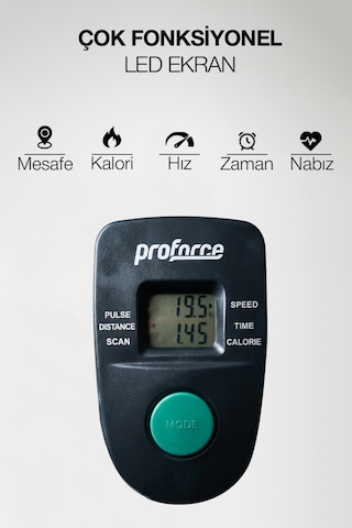 Proforce Manyetik Eliptik Fitness Bisikleti Blackway Siyah
