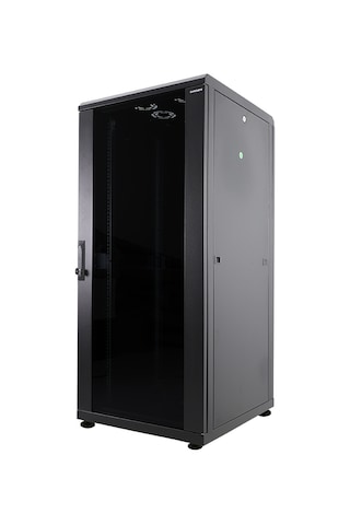 Canovate 26U 600X600Mm 19''Dikili Tip Network Rack Kabinet Siyah