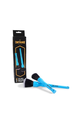 Cartainer 2 Li Siyah Premium Ultra Yumuşak Detay Fırça Seti