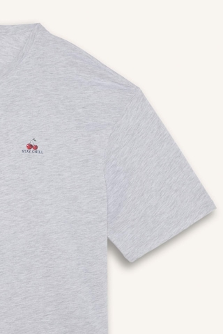Defacto Boxy Fıt Kısa Kollu 2li Şortlu Pijama Takımı I0666ax26hsgr100 Gri-gr100