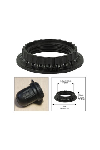 Homyl E26 Soket Için Işık Soketi Gölge Halkası, Abajur