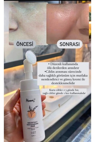 Pirinç Özlü Yüz Yıkama Köpüğü