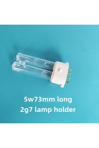 Qingmipy H-şekilli Kuvars Uv Cihazı 5w 73mm 2g7 Bağlantı, 8000 Saat Ömür, Ev Ve Okul İçin Yetenekli Bakteri Ve Virüs Öldürücü Işık Kaynağı