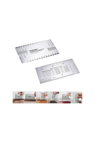 Yaozixa Gitar, Bas, Mandolin Akord Çizgisi Ölçer - Tel Yüksekliği, Köprü Yuva Derinliği Ve Düğme Mesafesi Ölçümü Inç/mm - Paslanmaz Çelik