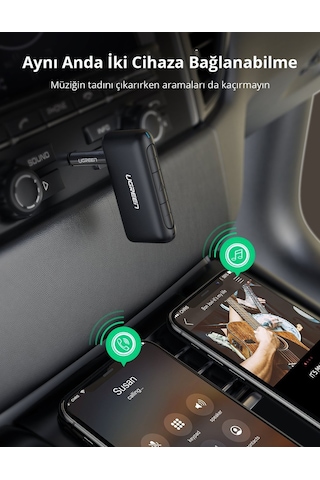 Ugreen Bluetooth 5.0 Ses Alıcı Adaptör, 70303