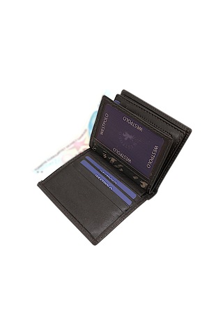Westpolo Hakiki Deri Kağıt Para Ve Bol Kart Bölmeli Erkek Cüzdanı - Kahverengi227 Kahverengi