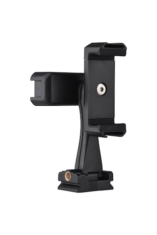 Yunboo Andoer Ad-04 Çift Telefonlu Profesyonel Vlog Tutucu - 360 Dönebilir, 4 Aksesuar Yuvası