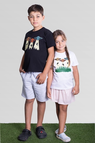 Little's World Space Machine Çocuk Tshirt Siyah