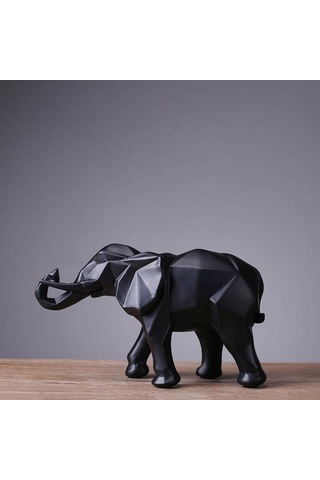 CajuArt Tek Büyük Kübik Fil Ev Ofis Dekoru Modern Biblo Hediye