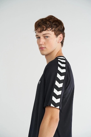 Hummel Archive S/s 912209-2001 Siyah Erkek T-shirt Siyah