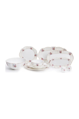 Maxx Doria Garden Collection Bruxa 12 Kişilik 58 Parça Yemek Takımı Pa2125 Beyaz